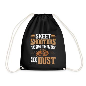 Skeet-Shooter verwandeln die Dinge in Dust Skeet Shooting - Turnbeutel - Schwarz - Vorne