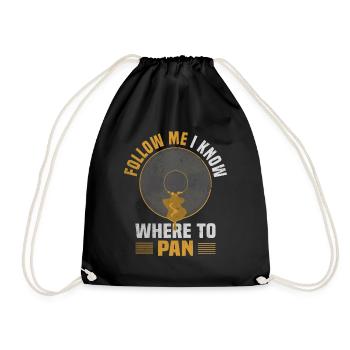 Suivez-moi Je sais où pan Goldfinder cadeau - Sac de sport léger - noir - Devant