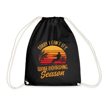 Désolé je ne peux pas c’est wakeboard saison Wakeboard - Sac de sport léger - noir - Devant