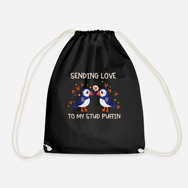 Sending Love To My Stud Puffin Liebe Beziehung - Turnbeutel - Schwarz