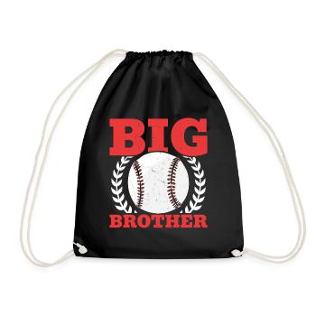 Baseball Big Brother Enfants Joueur de baseball - Sac de sport léger - noir - Devant