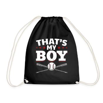 Mama Baseball Jeune Fils Femmes Baseball - Sac de sport léger - noir - Devant