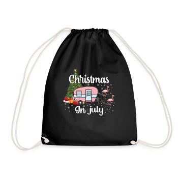 Christmas In July - Drawstring Bag - black - Front