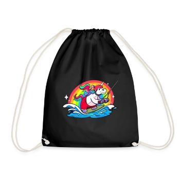 Wakeboard Licorne Wakeboarder Wakeboard - Sac de sport léger - noir - Devant