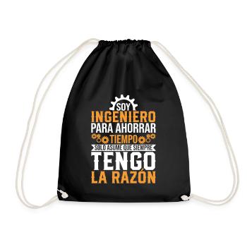 Je Suis Un Ingénieur J'ai Toujours Raison - Sac de sport léger - noir - Devant