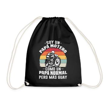 Je Suis Un Papa Motard Pas Normal Mais Plus Cool - Sac de sport léger - noir - Devant