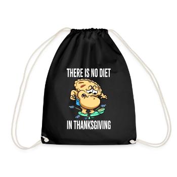 Vacances Il n’y a pas de régime dans la tarte de Thanksgiving - Sac de sport léger - noir - Devant