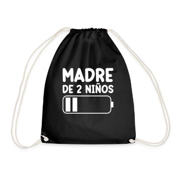 Maman De Deux Enfants - Sac de sport léger - noir - Devant