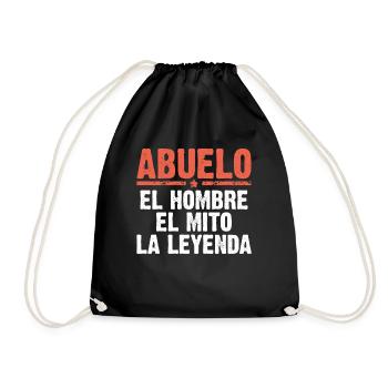 Papou l'homme le mythe la légende cadeau - Sac de sport léger - noir - Devant