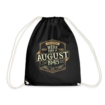 Août 1945 Anniversaire Homme - Sac de sport léger - noir - Devant