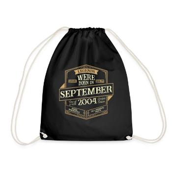 September 2004 Birthday Man - Drawstring Bag - black - Front