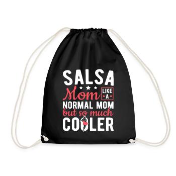 Latin Dance Salsa Mama Viel coolere Salsa - Turnbeutel - Schwarz - Vorne