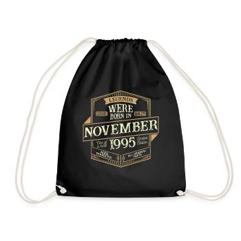 Novembre 1995 Anniversaire Homme - Sac de sport léger - noir - Devant