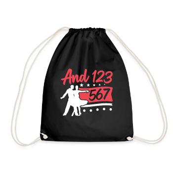 Danseur de salsa Danse latine et 123 567 Salsa - Sac de sport léger - noir - Devant