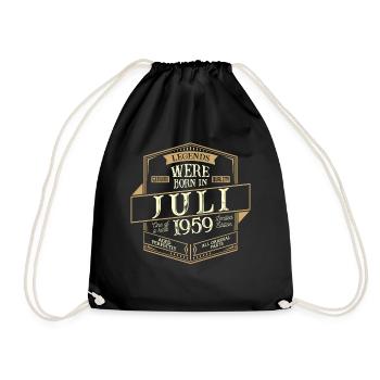 Juillet 1959 Anniversaire Homme - Sac de sport léger - noir - Devant