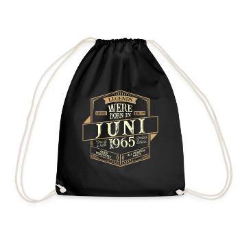 Juin 1965 Anniversaire Homme - Sac de sport léger - noir - Devant