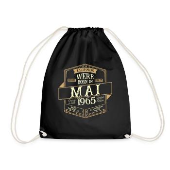 Mai 1965 Anniversaire Homme - Sac de sport léger - noir - Devant