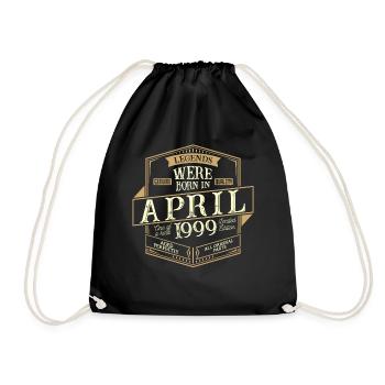 Avril 1999 Anniversaire Homme - Sac de sport léger - noir - Devant