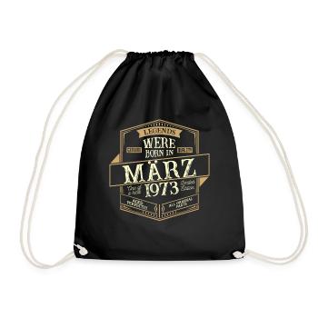 Mars 1973 Anniversaire Homme - Sac de sport léger - noir - Devant