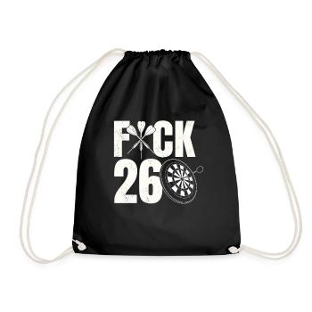 Dart Board Dart Player Flying Arrow 26 Darts - Drawstring Bag - black - Front