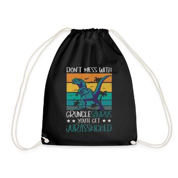 Gruncle Saurus Jurasskicked Oncle Grand-Oncle - Sac de sport léger - noir - Devant