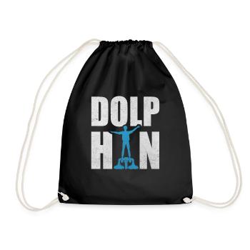 Dolphin Flyboarding Wassersport Hydrojet - Turnbeutel - Schwarz - Vorne