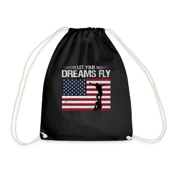 Flyboard USA Flag Dreams Fly Water Board - Sac de sport léger - noir - Devant