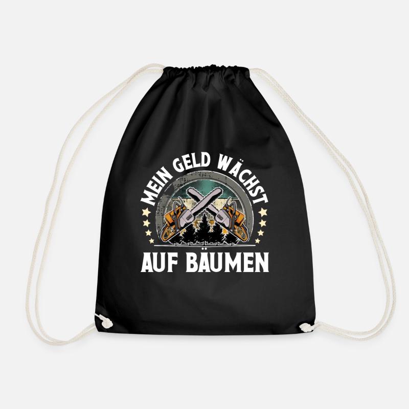 Holzfäller - Turnbeutel - Schwarz