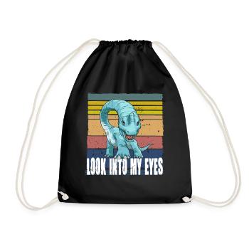 Look Into My Eyes Brachiosaurus Dinosaurier - Turnbeutel - Schwarz - Vorne