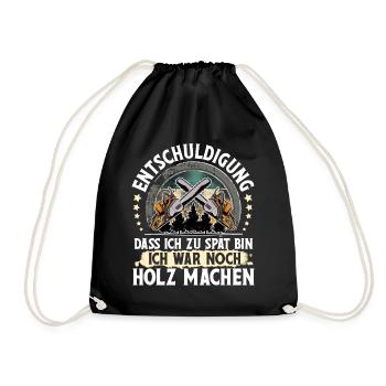 Holzfäller - Turnbeutel - Schwarz - Vorne