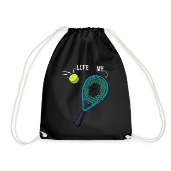 Joueur de tennis Tennis Raquette de tennis Tennis - Sac de sport léger - noir - Devant