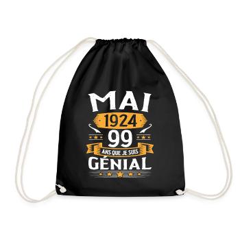 Mai 1924 99 Ans Que Je Suis Génial Anniversaire - Sac de sport léger - noir - Devant