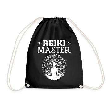Spirituelle Energie Meditation Reiki Meister - Turnbeutel - Schwarz - Vorne