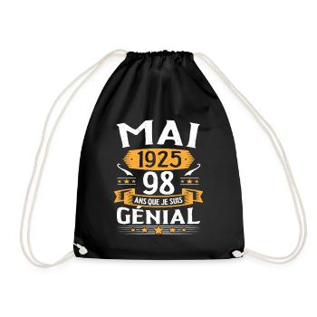 Mai 1925 98 Ans Que Je Suis Génial Anniversaire - Sac de sport léger - noir - Devant