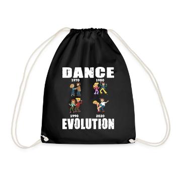 Dance Evolution für einen Tänzer und Tänzerin - Turnbeutel - Schwarz - Vorne