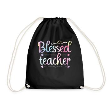 Retour à l’école Professeur d’éducation physique béni - Sac de sport léger - noir - Devant