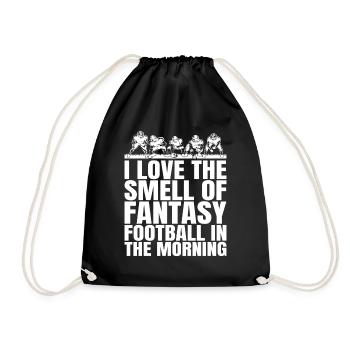 Drôle De Matin Des Hommes Amour Fantasy Football - Sac de sport léger - noir - Devant