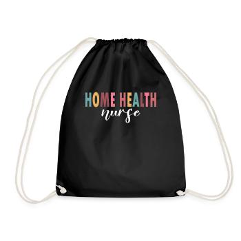 Home Health Nurse Life - Drawstring Bag - black - Front