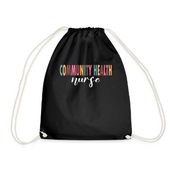 Community Health Nurse Life - Drawstring Bag - black - Front