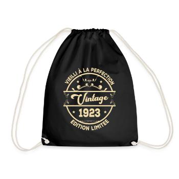 Vintage 1923 Idée Cadeau D Anniversaire Rétro 1923 - Sac de sport léger - noir - Devant