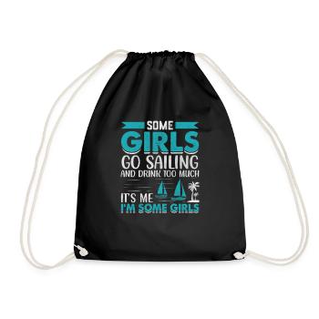 Certaines filles vont à la voile et boivent trop c’est moi - Sac de sport léger - noir - Devant