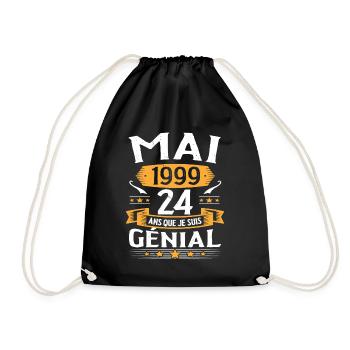 Mai 1999 24 Ans Que Je Suis Génial Anniversaire - Sac de sport léger - noir - Devant