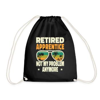 Retired Men Retired Apprentice Not My Problem - Turnbeutel - Schwarz - Vorne