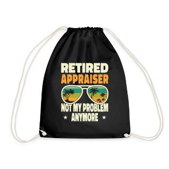 Retired Men Retired Appraiser Not My Problem - Turnbeutel - Schwarz - Vorne
