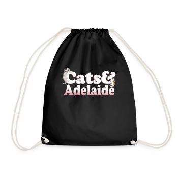 Cute Kawaii Cats And Adelaide Women's Cat and - Turnbeutel - Schwarz - Vorne