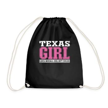Femme Texas Fille Comme Une Fille Normale Mais Plus Cool - Sac de sport léger - noir - Devant