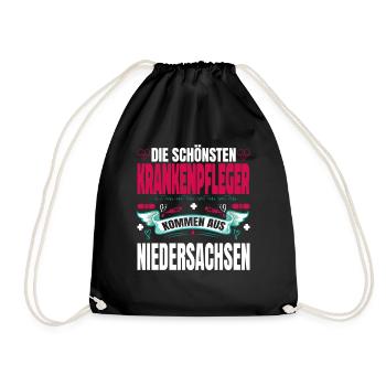Die Schönsten Krankenpfleger Kommen Aus - Turnbeutel - Schwarz - Vorne
