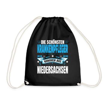 Die Schönsten Krankenpfleger Kommen Aus - Turnbeutel - Schwarz - Vorne