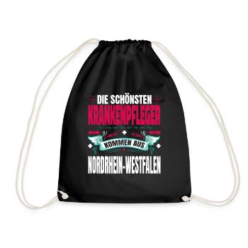Die Schönsten Krankenpfleger Kommen Aus - Turnbeutel - Schwarz - Vorne