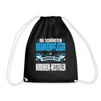 Die Schönsten Krankenpfleger Kommen Aus - Turnbeutel - Schwarz - Vorne